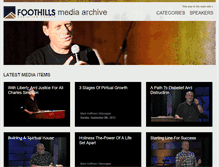 Tablet Screenshot of media.foothillschurch.org